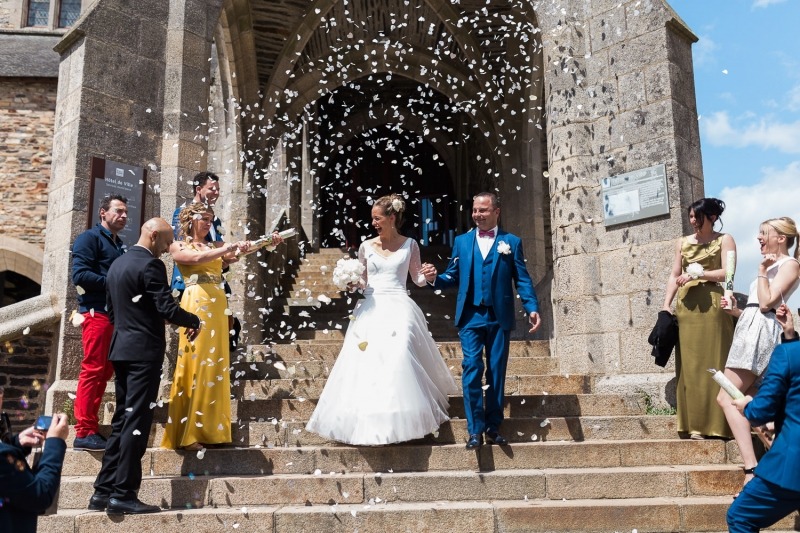 mariage doré et à paillettes - méa photography photographe de mariage vitré rennes 