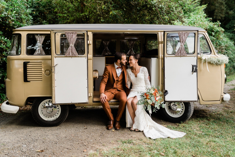 Un joli mariage dans une ambiance bohême et végétale à la ferme de Coat-Meur, Brest (Finistère)