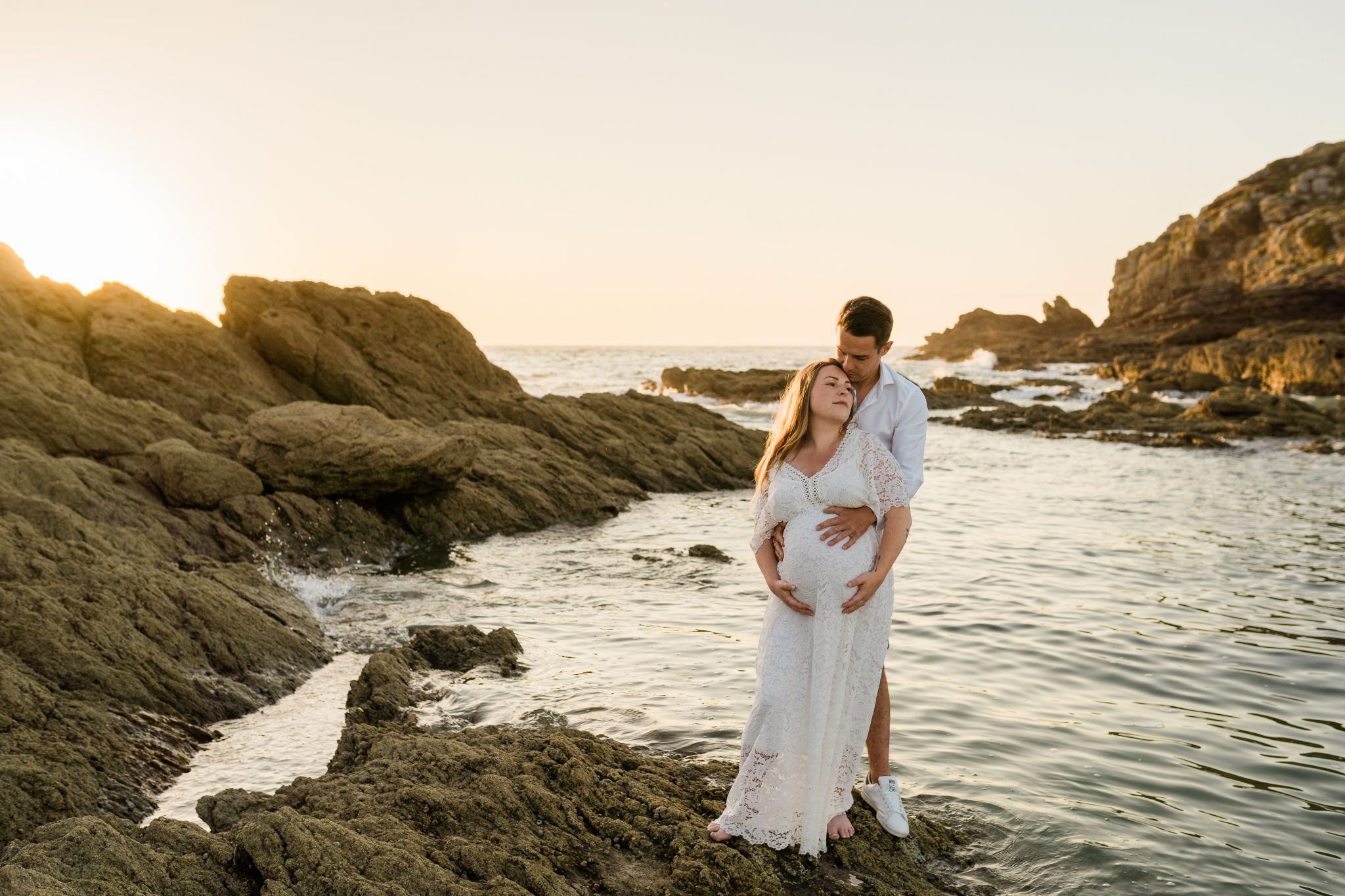 séance grossesse boheme bord de mer Saint-Malo Dinard- Méa photography Photographe Rennes Janzé Piré